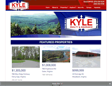 Tablet Screenshot of kyle-realty.com